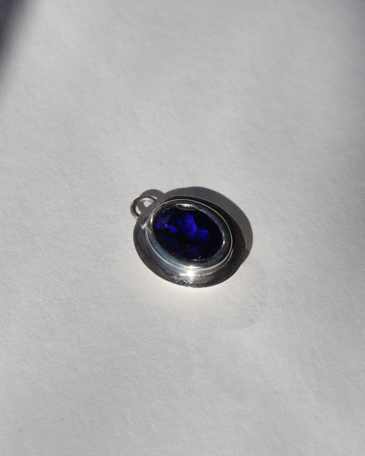 Gemstone Knife Edge Pendant Charm