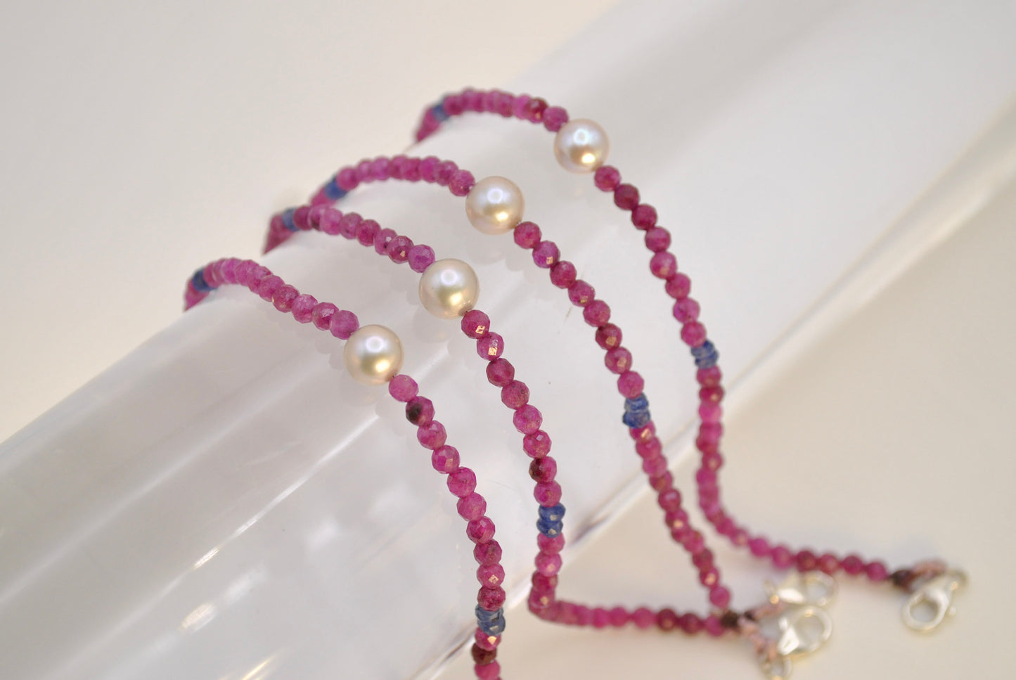 Ruby and Pearl Bracelet