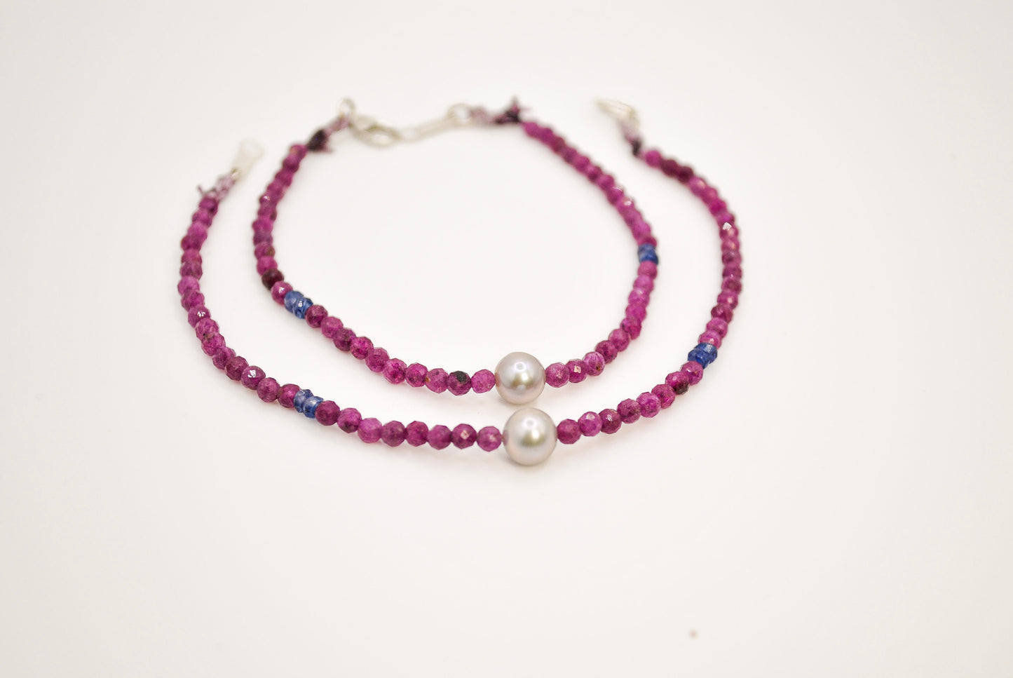 Ruby and Pearl Bracelet