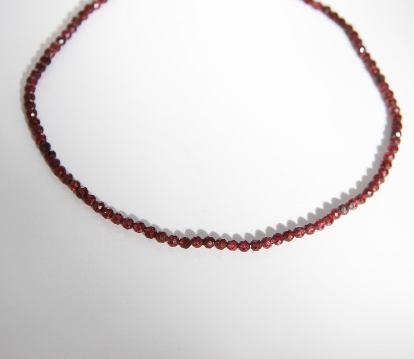 Garnet Bead Necklace