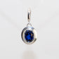 Gemstone Knife Edge Pendant Charm