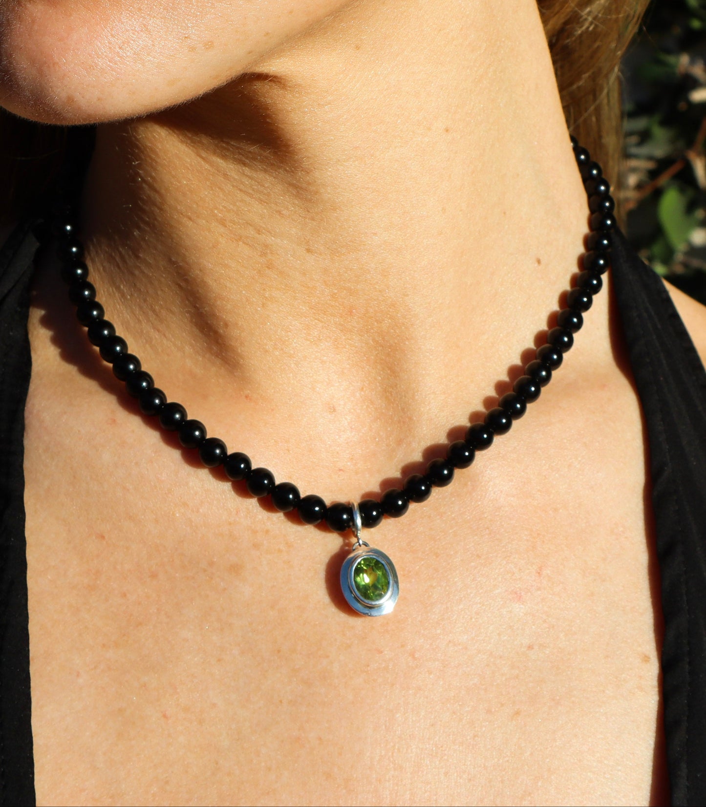 Peridot Knife Edge Charm