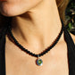 Black Agate Bead Necklace