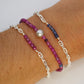 Ruby and Pearl Bracelet