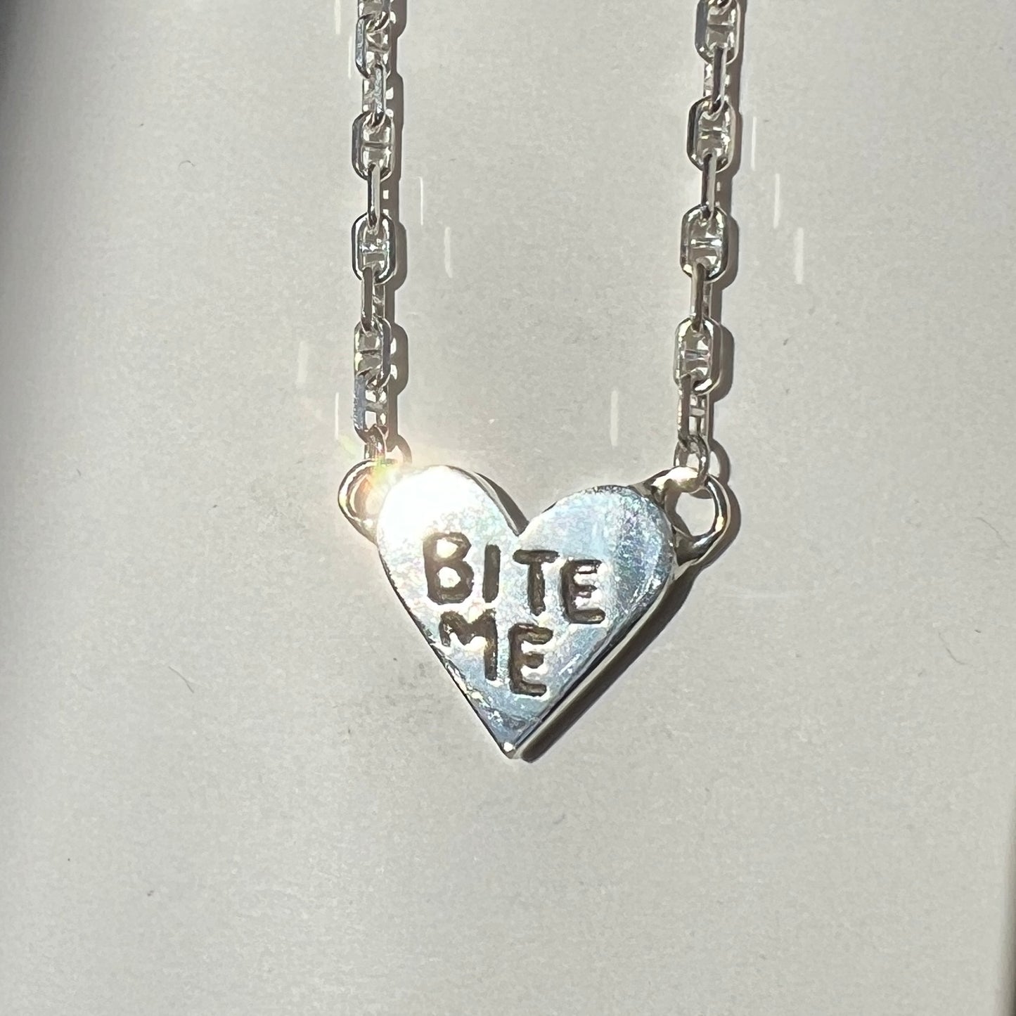 Bite Me Candy Heart Necklace