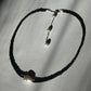 Black Spinel + Pearl Necklace