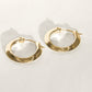 Knife Edge Hoop Earrings