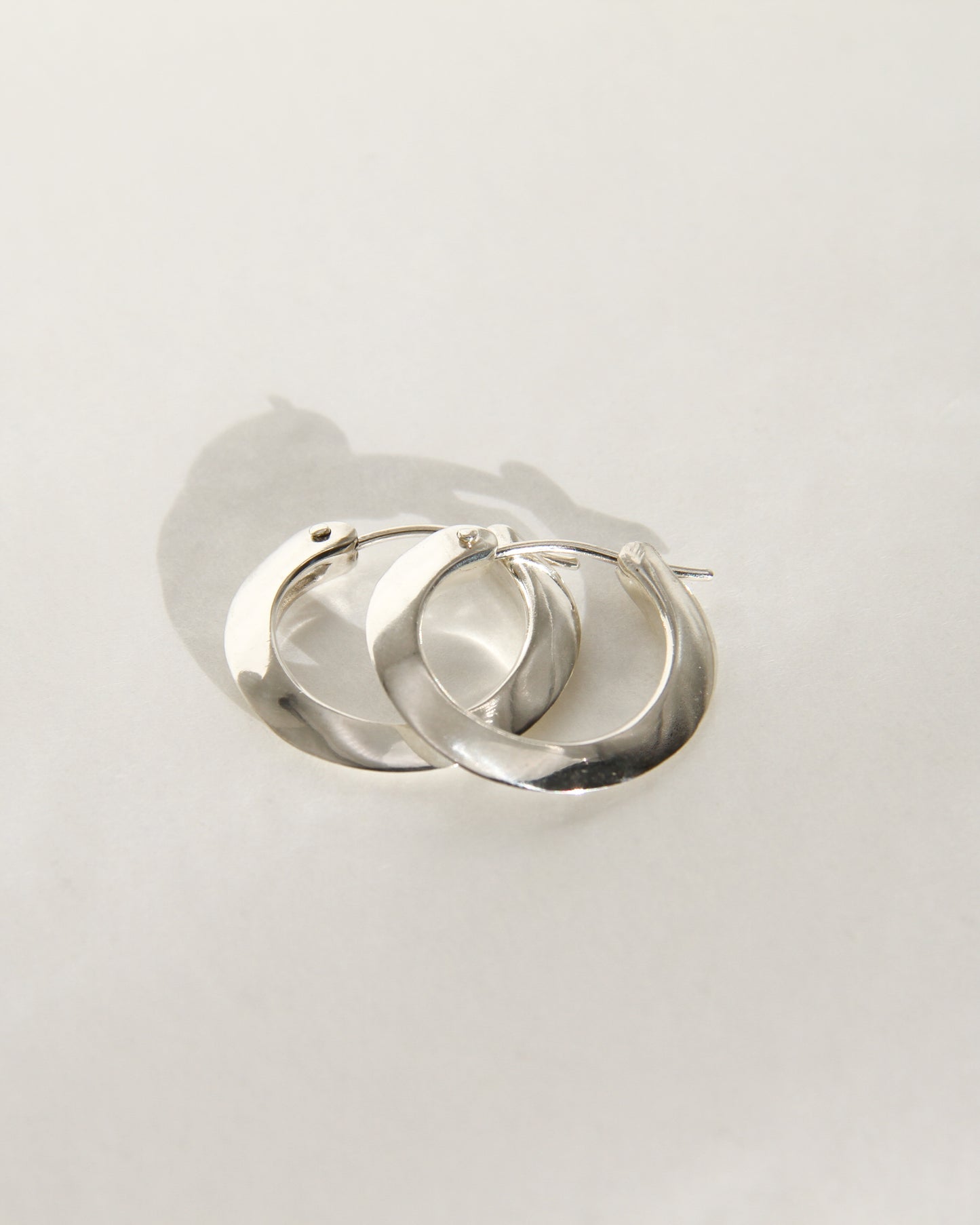 Knife Edge Hoop Earrings