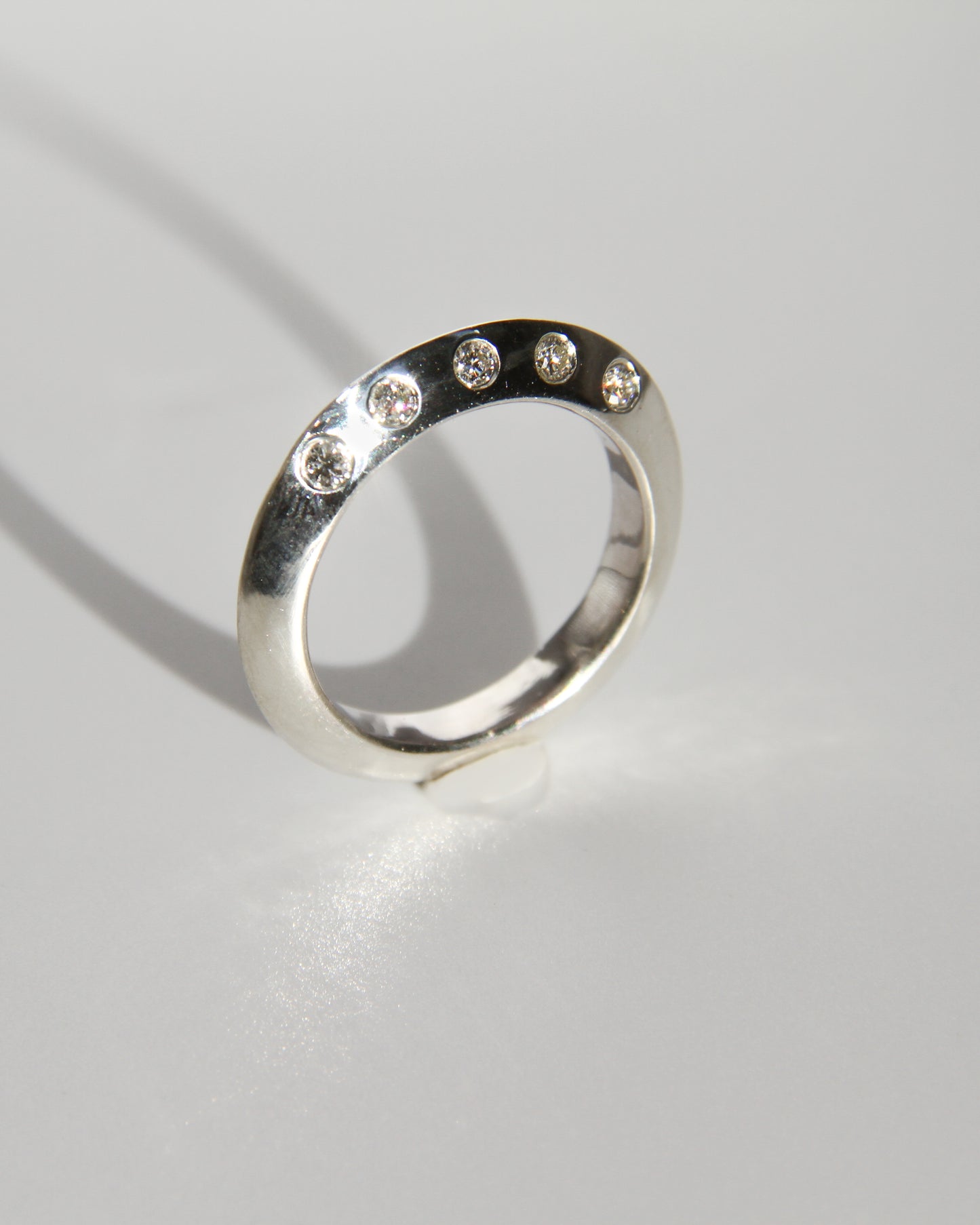 Knife Edge Diamond Ring - Made to Order