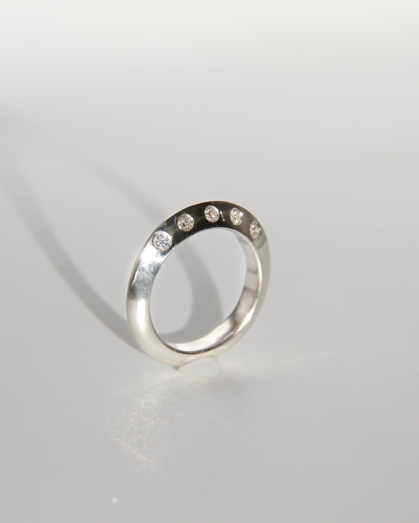 Knife Edge Diamond Ring - Made to Order