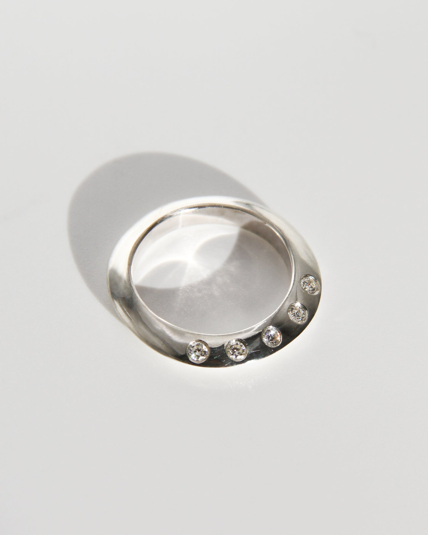 Knife Edge Diamond Ring - Made to Order