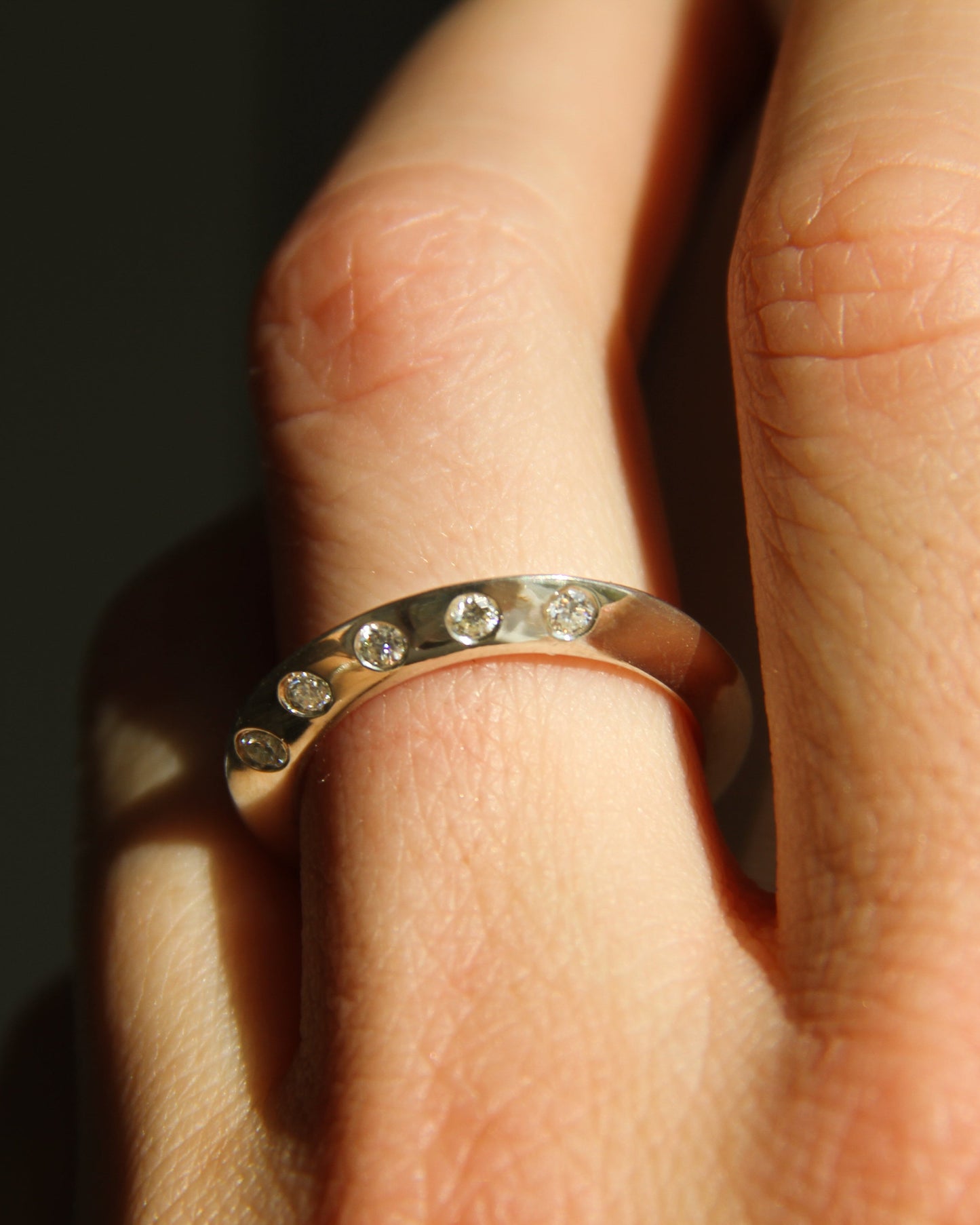 Knife Edge Diamond Ring - Made to Order